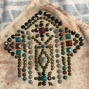 Gorgeous stone detailed crop top